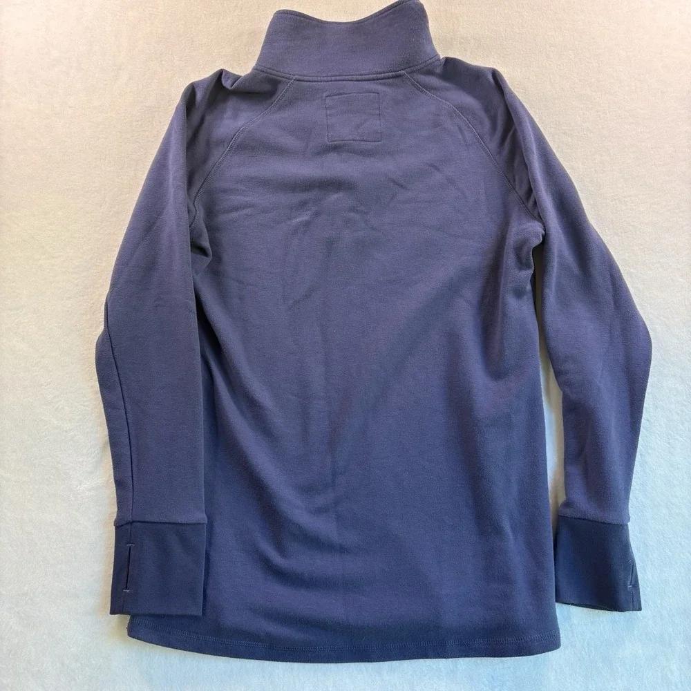 Free Fly Performance Bamboo Pullover Womens Large Blue Snap Collar Shirt